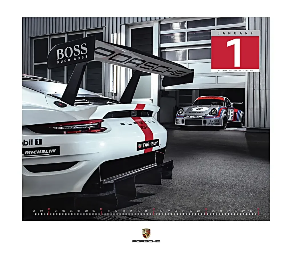WAP0920010M PORSCHE Календарь Porsche Calendar 2021 - Icons of Speed (фото 2)