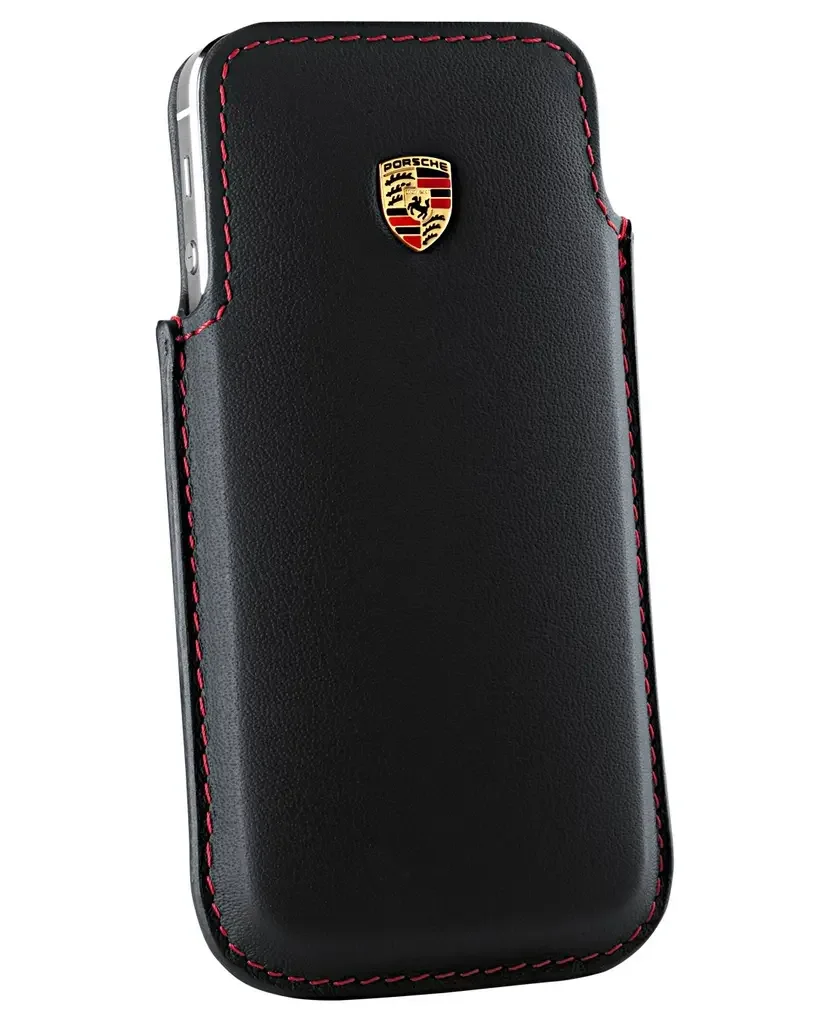 WAP0300170E PORSCHE Кожаный чехол для iPhone 5 Porsche Case for iPhone 5, Black (фото 1)