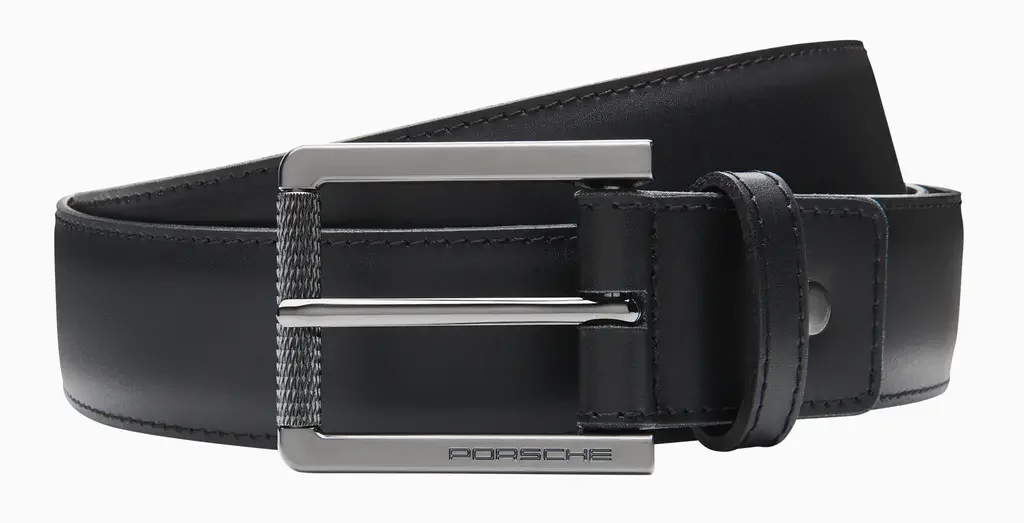 WAP6600090MESS PORSCHE Двусторонний кожаный ремень Porsche Reversible Belt, Unisex, Essential Collection, Brown/Black (фото 1)