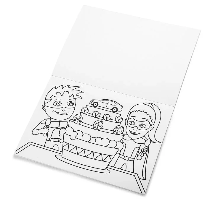 000087703KB VAG Детская книжка-раскраска Skoda Children Colouring Book, Laura and Klement Heroes (фото 2)