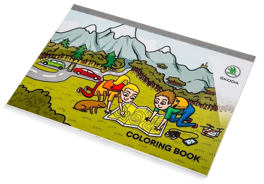000087703LQ VAG Детская книжка-раскраска Skoda Children's coloring book with Laura and Klement (фото 1)