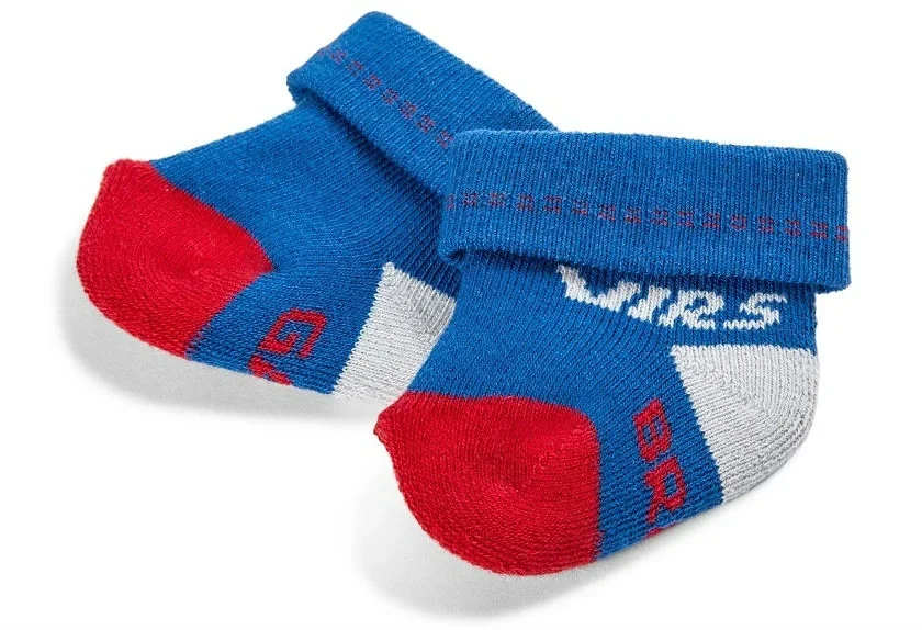 5E0084404A VAG Носочки для малышей Skoda Baby Socks RS, Race Blue (фото 1)