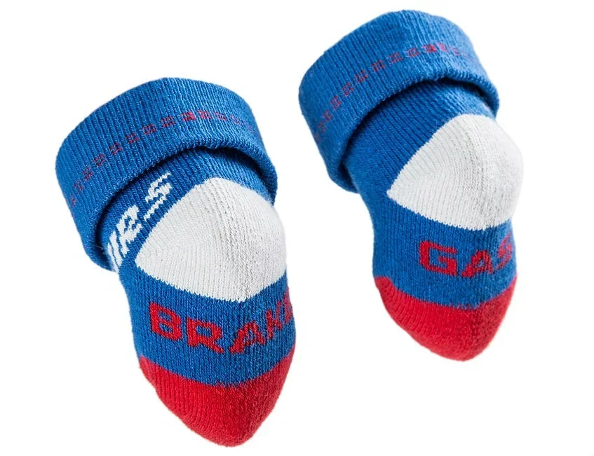5E0084404A VAG Носочки для малышей Skoda Baby Socks RS, Race Blue (фото 2)