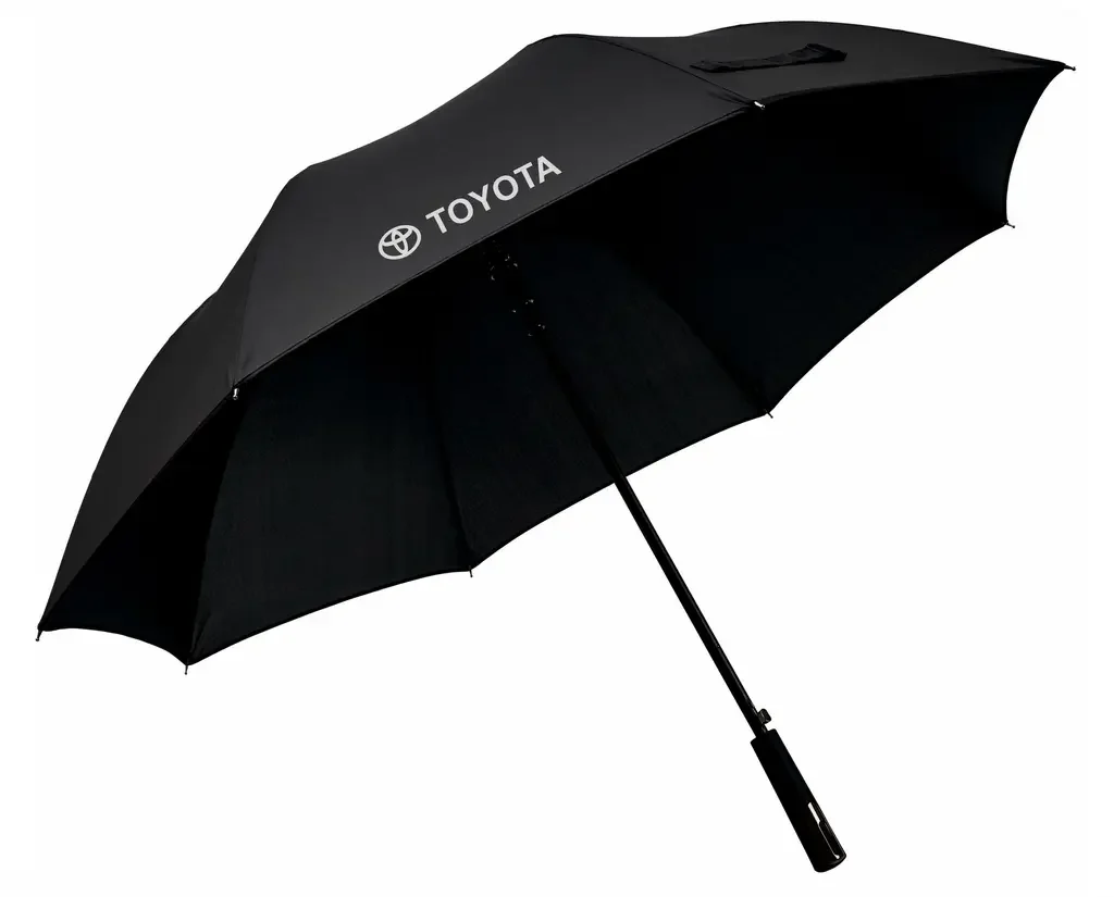 FK170228T TOYOTA Зонт-трость Toyota Stick Umbrella, 140D, Black (фото 1)