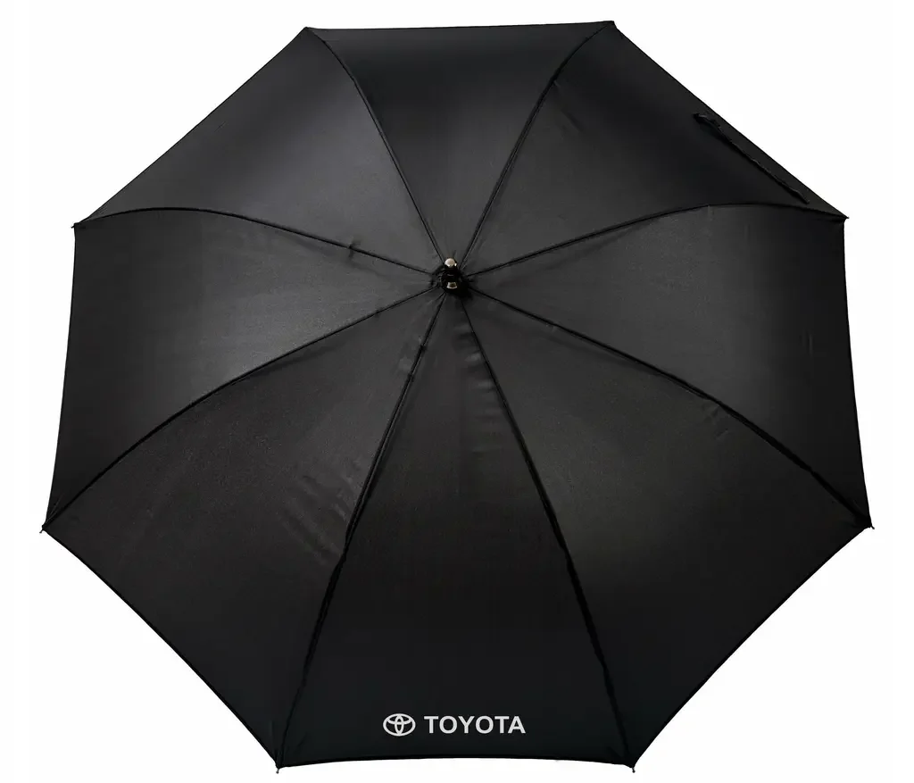 FK170228T TOYOTA Зонт-трость Toyota Stick Umbrella, 140D, Black (фото 2)