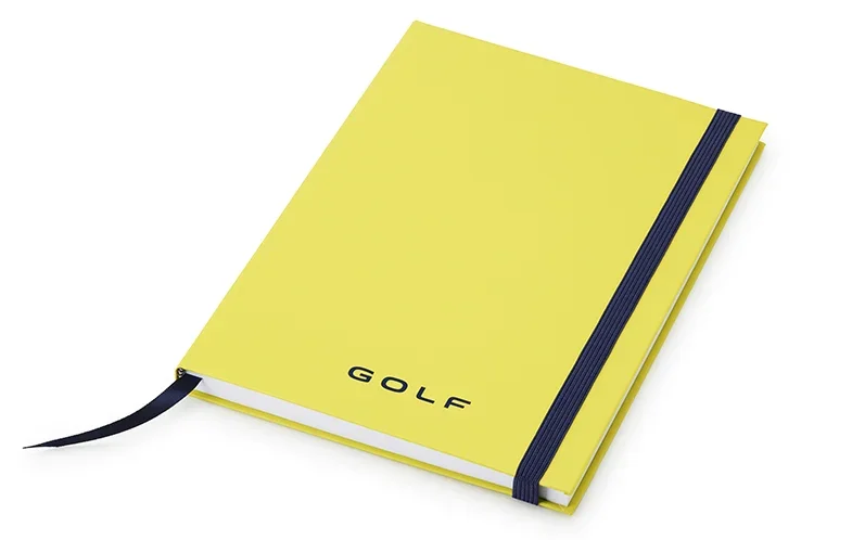 5H0087216 VAG Записная книжка Volkswagen Golf 8 Notebook, DIN A5, Yellow (фото 1)