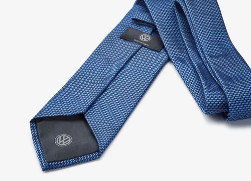 33D084320 VAG Шелковый галстук Volkswagen Silk Tie, Blue, Dot Pattern (фото 2)