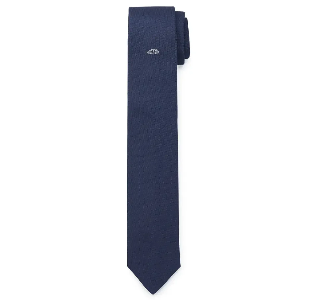 1K4084320530 VAG Шелковый галстук Volkswagen Beetle Silk Business Tie, Blue (фото 1)