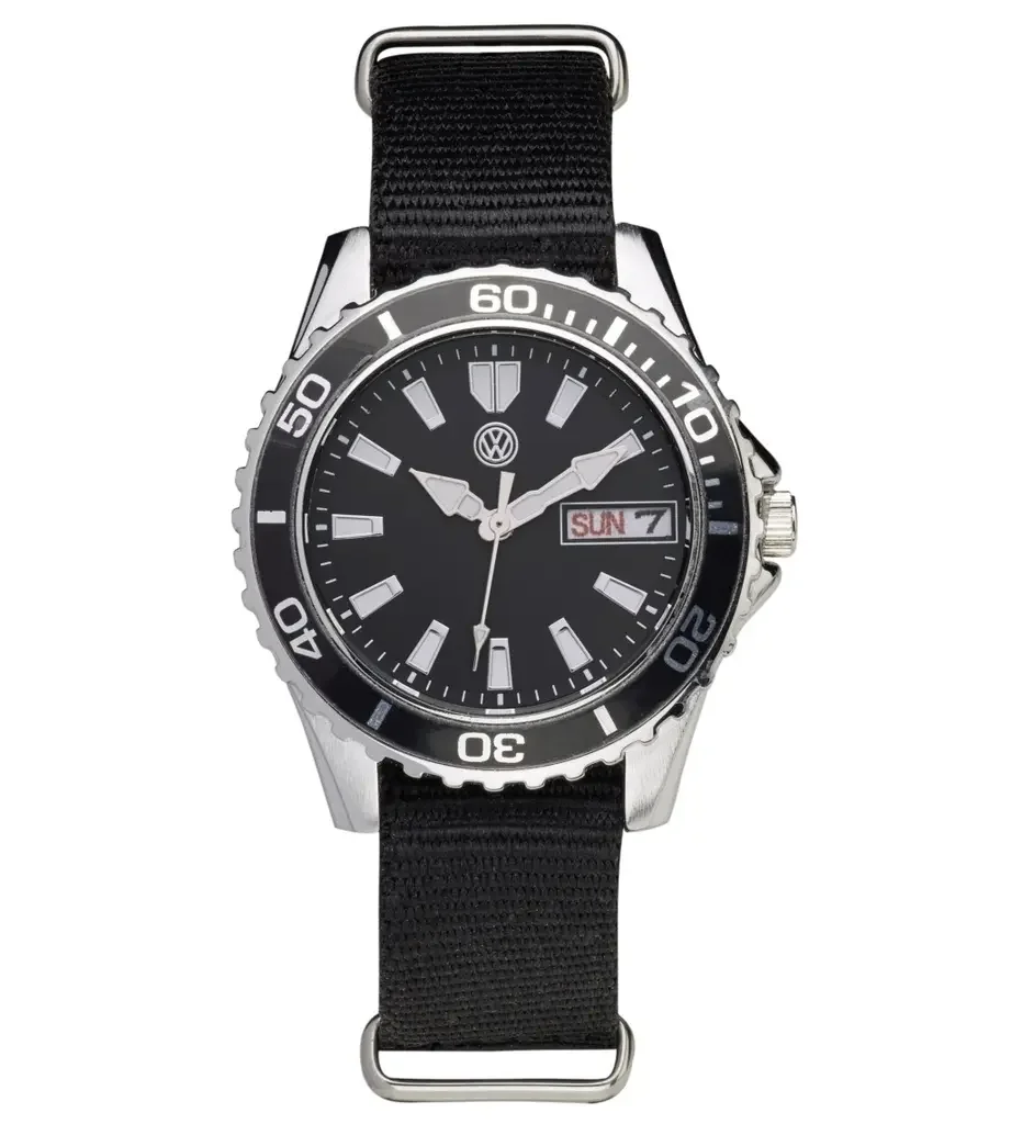000050801K VAG Женские наручные часы Volkswagen Three Hands Watch, Women's, Black (фото 1)
