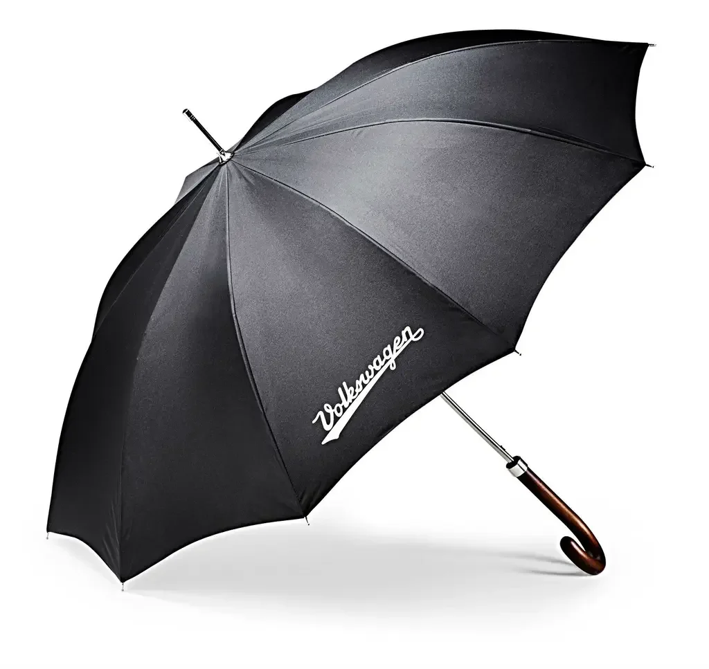 311087600 VAG Зонт-трость Volkswagen Stick Umbrella Classic Logo, Black (фото 1)