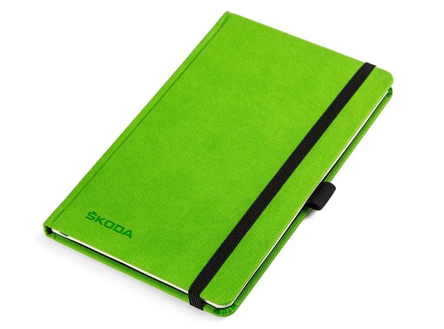 000087216AG VAG Блокнот Skoda Notepad A5, Green (фото 1)