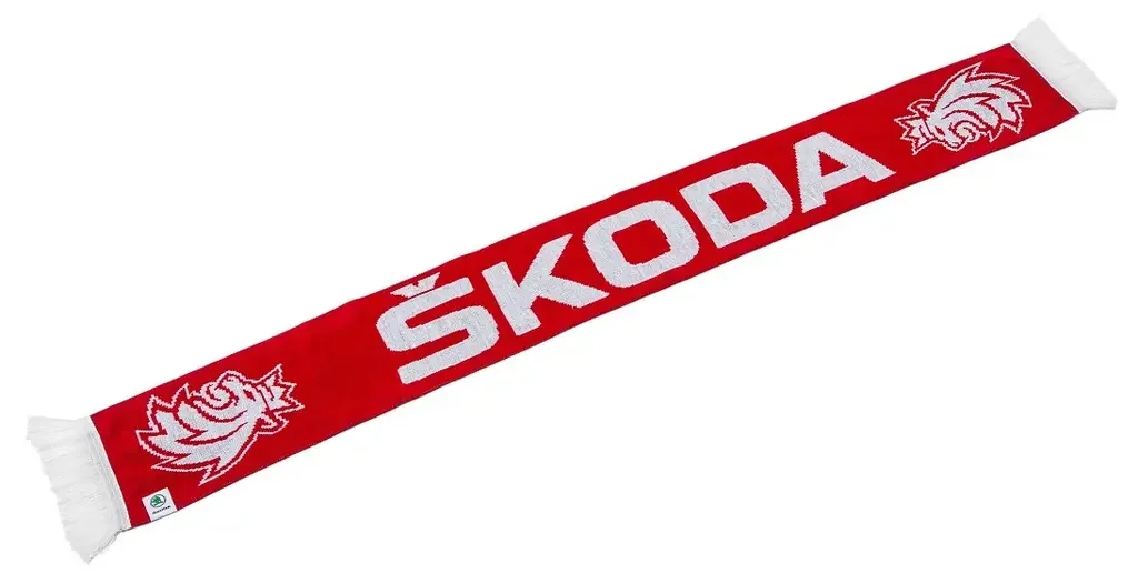 000084330M VAG Хоккейный шарф Skoda Knit Scarf Hockey, Red (фото 2)