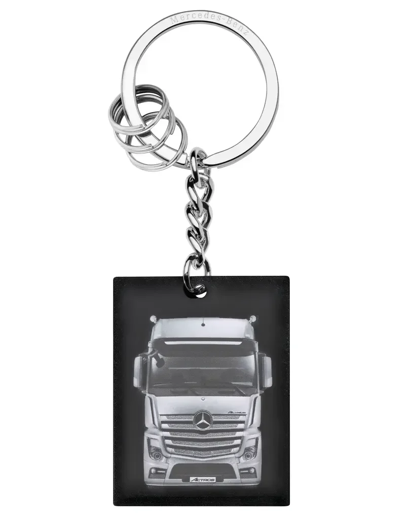 B66953825 MERCEDES Брелок для ключей Mercedes Key Ring, Actros, Black / Silver-coloured (фото 1)