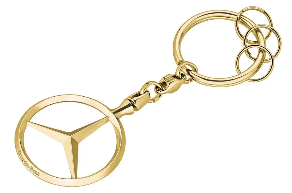 B66953741 MERCEDES Брелок Mercedes-Benz Key Chains Brussels, Gold-coloured (фото 1)