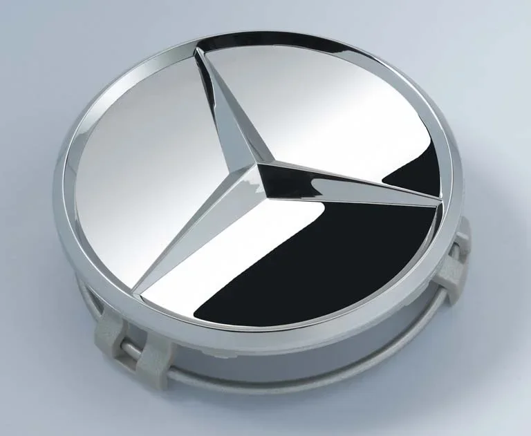 B66470207 MERCEDES Колпачок ступицы колеса Mercedes, хромированный, с зеркальной поверхностью (фото 2)
