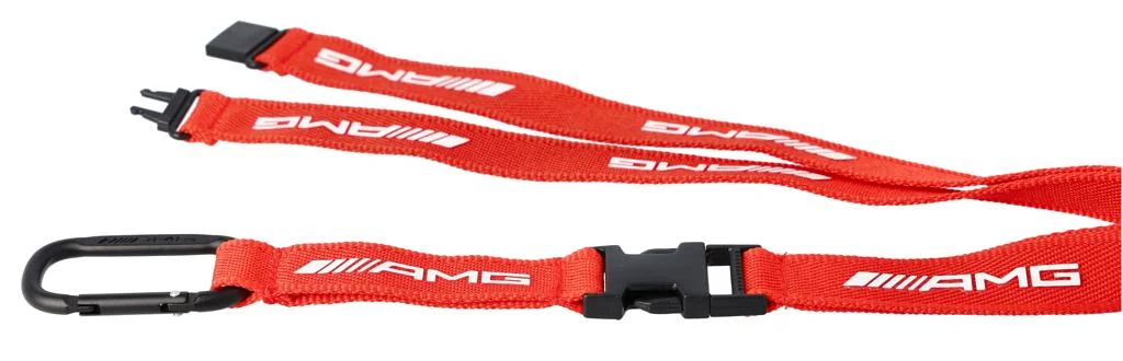 B66959266 MERCEDES Шнурок с карабином для ключей Mercedes-AMG Lanyard, Red (фото 2)