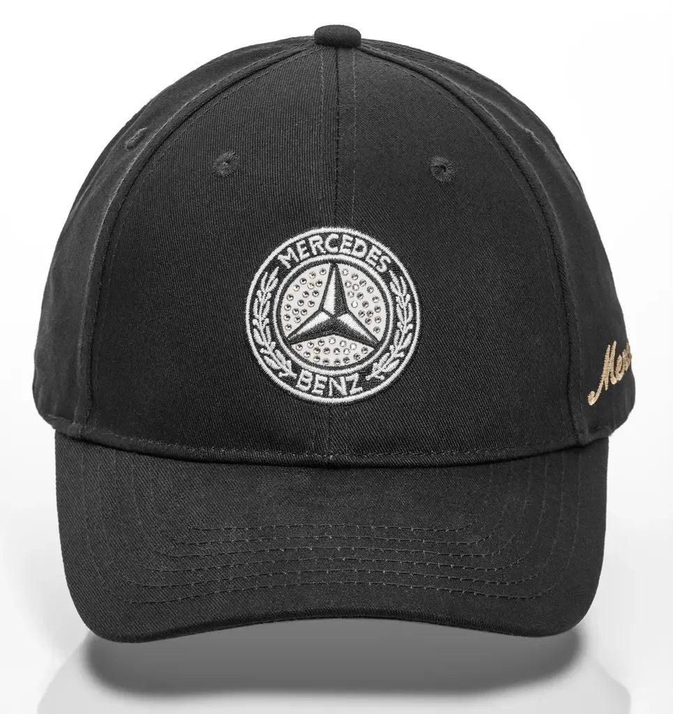 B66041694 MERCEDES Бейсболка Mercedes-Benz Women's cap with Swarovski, Classic, Black (фото 2)