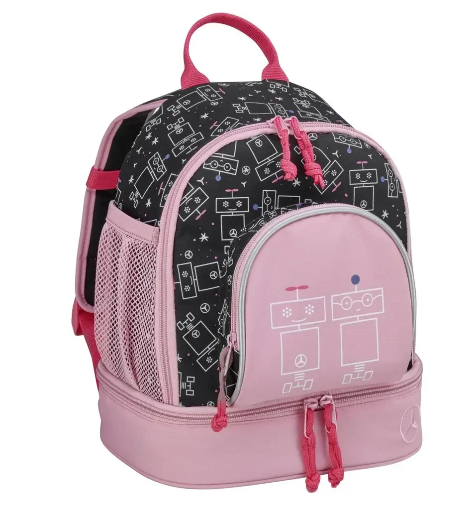B66955770 MERCEDES Маленький детский рюкзак Mercedes Girls' Rucksack, Small, Black / Pink (фото 1)