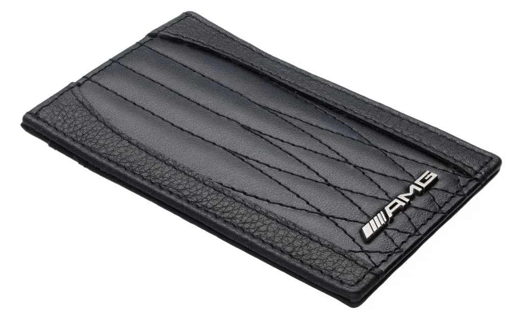 B66958987 MERCEDES Кожаный футляр для кредитных карт Mercedes-AMG Credit Card Case with Money Clip (фото 3)