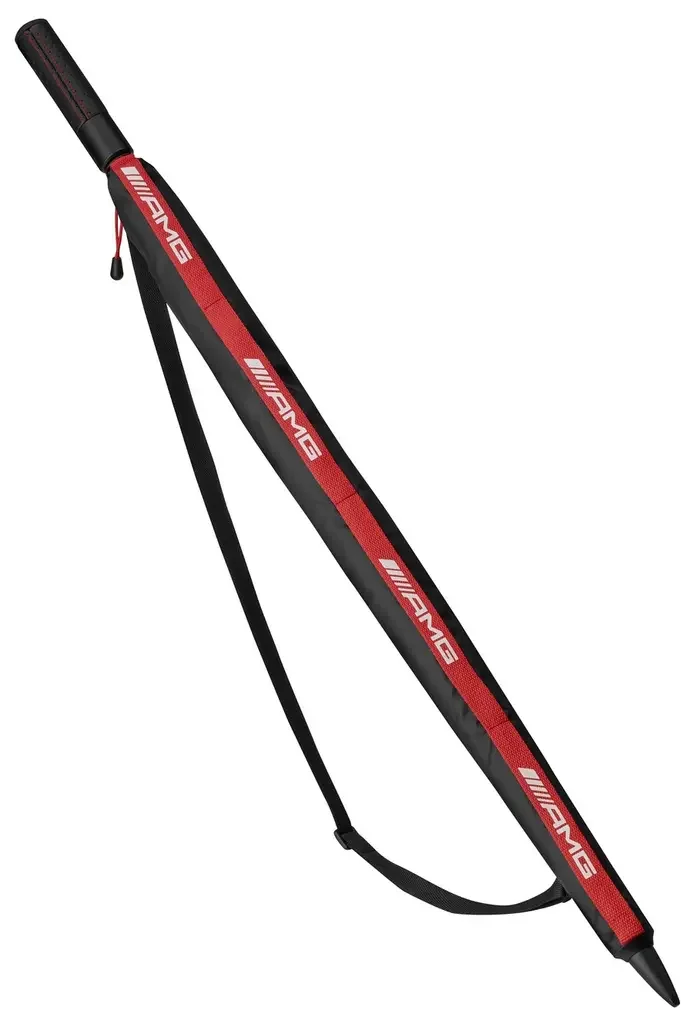B66959275 MERCEDES Зонт-трость Mercedes-AMG Stick Umbrella, Black/White/Red (фото 2)