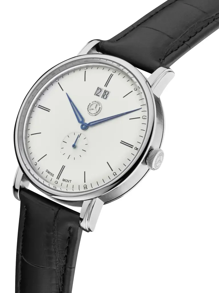 B66041619 MERCEDES Мужские наручные часы Mercedes-Benz Men’s Watch, Classic Steel, silver-coloured / black / blue (фото 2)