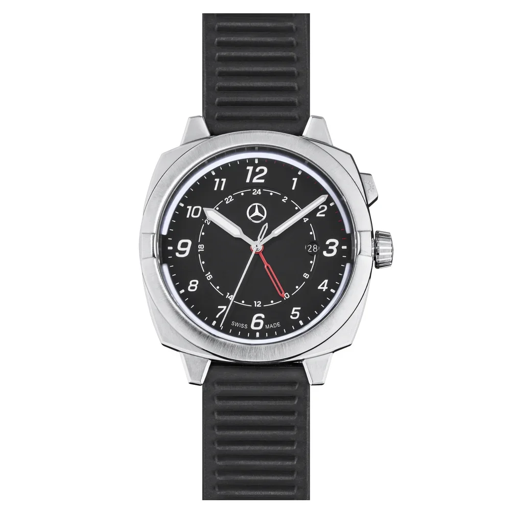B66959459 MERCEDES Мужские наручные часы Mercedes-Benz Men’s Watch, G-Class, black/silver/red (фото 1)