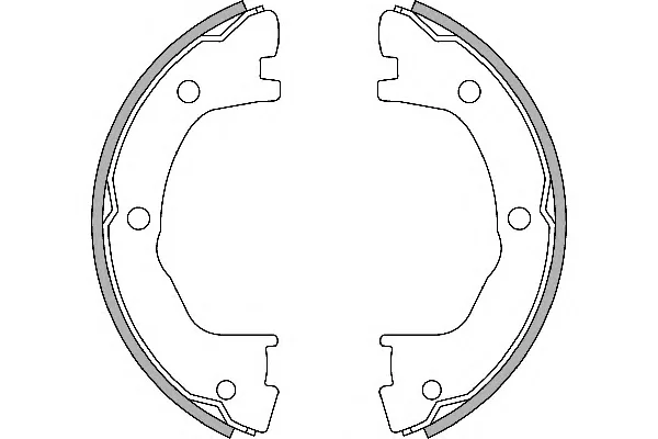 33922 GKN SPIDAN/LOEBRO Тормозные колодки ручника (фото 1)