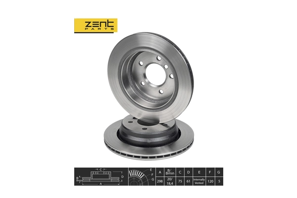 Z06074 Zentparts Тормозной диск (фото 1)