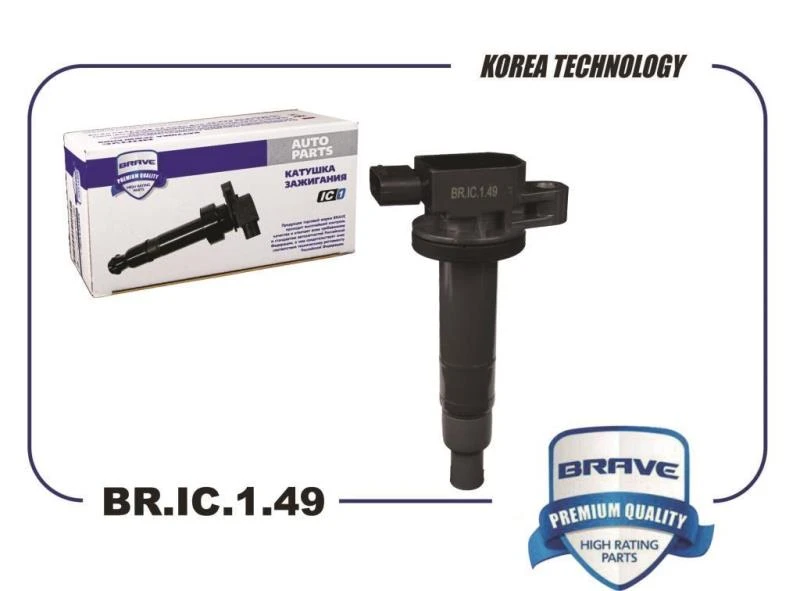 BR.IC.1.49 BRAVE Катушка зажигания 90919-02240 corolla e120/e150, yaris ii 1.3/1.5 (фото 2)