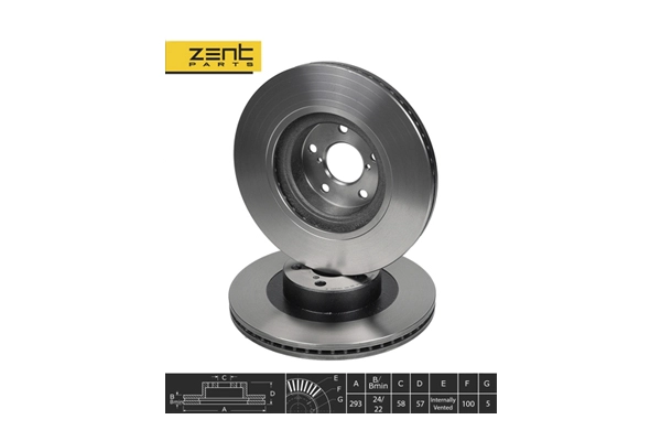 Z06011 Zentparts Тормозной диск (фото 1)