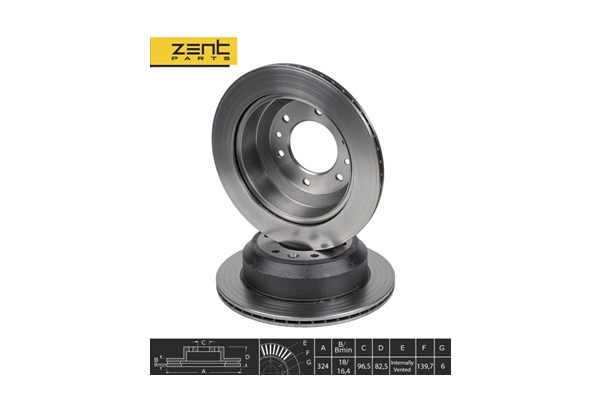 Z06094 Zentparts Тормозной диск (фото 1)