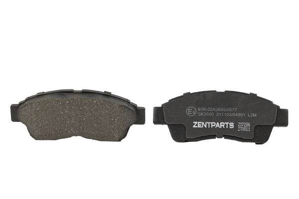 Z07286 Zentparts Комплект тормозных колодок, дисковый тормоз (фото 2)