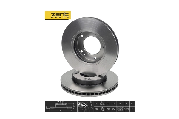 Z06126 Zentparts Тормозной диск (фото 1)