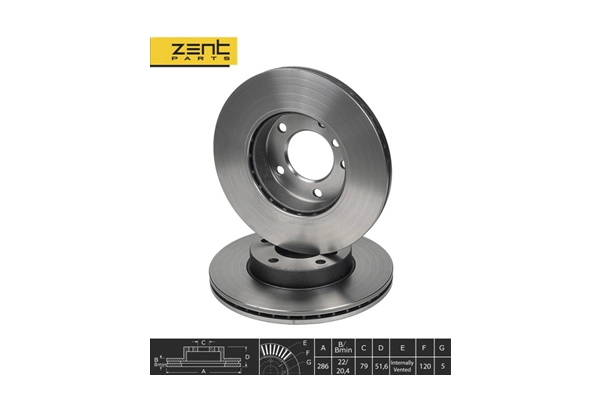 Z06061 Zentparts Тормозной диск (фото 1)