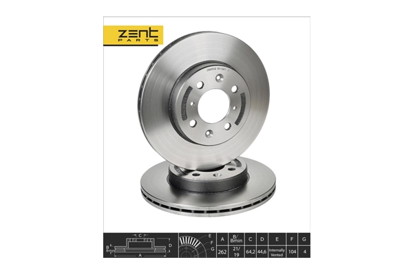 Z06048 Zentparts Тормозной диск (фото 1)