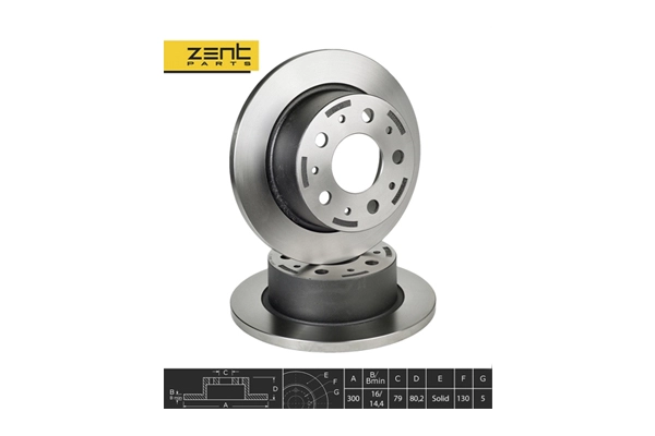 Z06076 Zentparts Тормозной диск (фото 1)