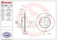 09.6877.10 BREMBO Тормозной диск (фото 4)