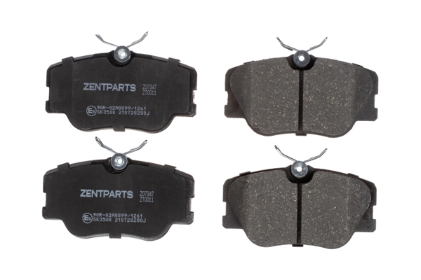 Z07347 Zentparts Комплект тормозных колодок, дисковый тормоз (фото 1)