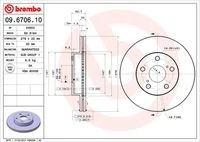 09.6706.10 BREMBO Тормозной диск (фото 3)