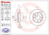 08.9719.10 BREMBO Тормозной диск (фото 3)