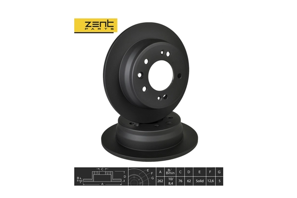 Z06284 Zentparts Тормозной диск (фото 1)