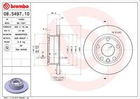 08.5497.10 BREMBO Тормозной диск (фото 3)