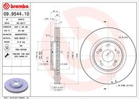 09.9544.10 BREMBO Тормозной диск (фото 3)