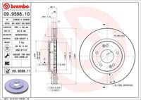 09.9598.10 BREMBO Тормозной диск (фото 3)