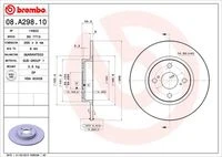 08.A298.10 BREMBO Тормозной диск (фото 3)