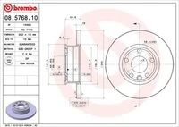 08.5768.10 BREMBO Тормозной диск (фото 3)