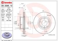 09.5566.10 BREMBO Тормозной диск (фото 3)