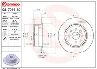 08.7014.10 BREMBO Тормозной диск (фото 3)