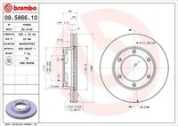 09.5866.10 BREMBO Тормозной диск (фото 3)