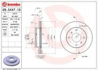 09.5447.10 BREMBO Тормозной диск (фото 3)